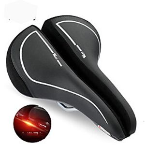 Bike Saddle  Bike Seat Waterproof Tail Lights Safety Sponge PU(Polyurethane) Cycling Road Bike Mountain Bike MTB Folding Bike Black Lightinthebox