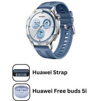 Huawei Watch GT5 Vili Blue with Woven Strap+ Freebuds5i Blue| Color Blue| HUW-BD-GT5-VILI-BLU-FB5I