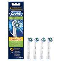 Braun Oral-B Eb 50 -4 Cross Action Replacement Brush Heads; Compatible With All Oral-B Rechargeable Handles- EB50-4