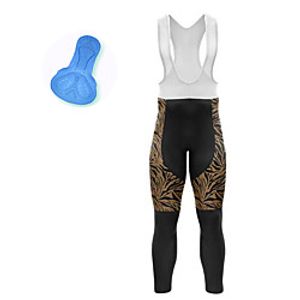 21Grams Men's Cycling Bib Tights Spandex Bike Bib Tights Quick Dry Moisture Wicking Sports Brown Mountain Bike MTB Road Bike Cycling Clothing Apparel Bike Wear  Athleisure Lightinthebox