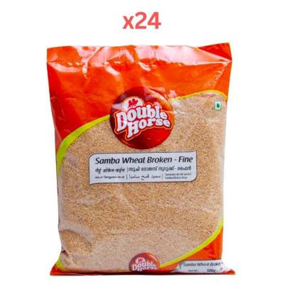 Double Horse Samba Wheat Broken - Fine 500gm Pack of 24