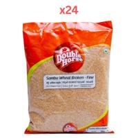Double Horse Samba Wheat Broken - Fine 500gm Pack of 24