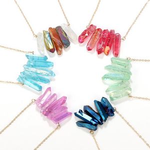Colorful Crystal Charm Necklace
