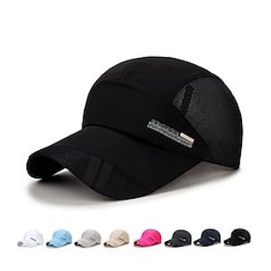 Men's Baseball Cap Trucker Hat Black White Polyester Travel Beach Outdoor Vacation Plain Adjustable Sunscreen Breathable Fashion Lightinthebox