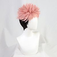 [hua cai] conjuration back to battle polygonum cuspidatum yuren pink orange reverse warped cos wig cosplay anime miniinthebox - thumbnail