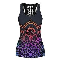 21Grams Women's Cowl Neck Yoga Top Fashion Light Purple Purple Yoga Gym Workout Running Tank Top Sleeveless Sport Activewear Breathable Quick Dry Comfortable Stretchy Lightinthebox - thumbnail