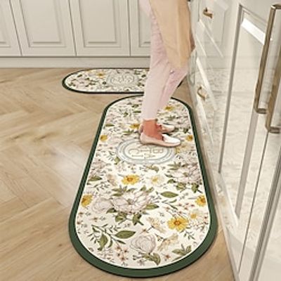 American Kitchen Water Absorbing Floor Mat Set Non Slip Oil Absorbing Bathroom Diatom Mud Dirty Resistant Mat Long Strip Floor Mat miniinthebox American Kitchen Water Absorbing Floor Mat Set Non Slip Oil Absorbing Bathroom Diatom Mud Dirty Resistant Mat Long Strip Floor Mat miniinthebox