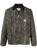 Carhartt WIP cordorouy-collar camouflage-print jacket - Green