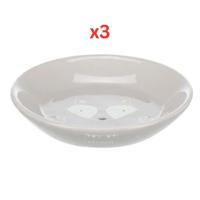 Trixie Junior Ceramic Bowl For Dogs Grey 200ml (Pack of 3)