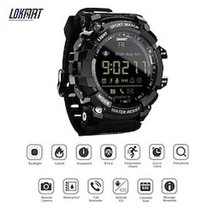 LOKMAT MK16 Smart Watch Fitness Running Watch Bluetooth Pedometer Alarm Clock Compatible with Android iOS Women Men Long Standby Message Reminder Camera Control IP68 40mm Watch Case miniinthebox