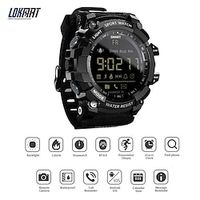 LOKMAT MK16 Smart Watch Fitness Running Watch Bluetooth Pedometer Alarm Clock Compatible with Android iOS Women Men Long Standby Message Reminder Camera Control IP68 40mm Watch Case miniinthebox - thumbnail