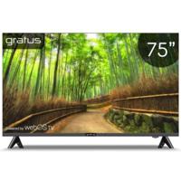 Gratus VIDAA powered 4K Edgeless UHD 75 Inch LED Smart Tv - GTV75F2V605