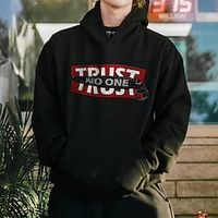 Men's Hoodie Black Hooded Graphic Letter Print Sports  Outdoor Streetwear Cool Designer Casual Winter Fall Clothing Apparel Hoodies Sweatshirts  Long Sleeve  Spring Lightinthebox - thumbnail