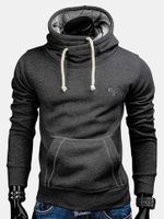 Solid Color Slim Fit Casual Hoodies