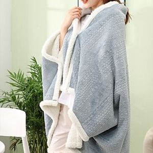 Flannel Thickened Air Conditioning Blanket Lazy Lamb Plush Blanket Lunch Nap Winter Ins Office Solid Color Sofa Blanket Lightinthebox