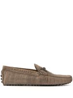 Tod's crocodile effect loafers - Grey