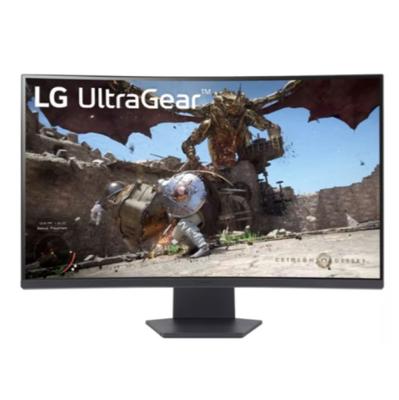 LG Ultra Gear 32GS60QC-B 32inch 2K QHD 2560 x 1440 Curved Gaming Monitor, 1ms, 180Hz, Anti-Glare, HDMI, DP, Tilt, Adjustable - Black