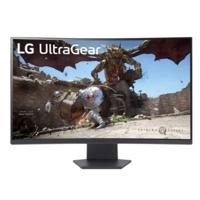 LG Ultra Gear 32GS60QC-B 32inch 2K QHD 2560 x 1440 Curved Gaming Monitor, 1ms, 180Hz, Anti-Glare, HDMI, DP, Tilt, Adjustable - Black