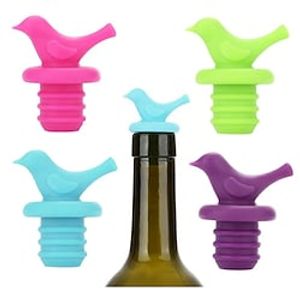 The New Creative Bird Design Wine Stopper Silicone Wine Cork Stopper Plug Cover Bottle Caps Bottle Stopper Wine Pourer Stoppers Lightinthebox