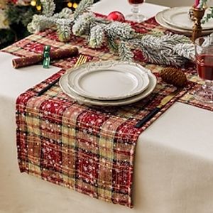 Christmas Tablerunner Mexican Spring Table Runner Dining Cotton Boho Table Flag Decor With Tassles, Table Decorations For Dining Weddig Party Holiday miniinthebox