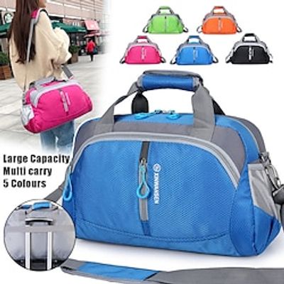 Men's Women's Handbag Crossbody Bag Shoulder Bag Gym Bag Duffle Bag Oxford Cloth Outdoor Daily Holiday Zipper Large Capacity Waterproof Lightweight Patchwork Black Yellow Pink miniinthebox