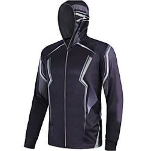 CAWANFLY Men's Hoodie Jacket Fishing Jacket Outdoor Long Sleeve UPF50 UV Protection Quick Dry Waterproof Zipper Lightweight Jacket Top Autumn / Fall Spring Summer Athleisure Fishing Camping  Hiking miniinthebox