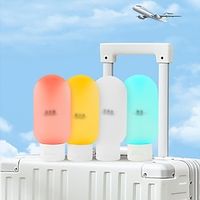 3-Pack 60ml Travel Dispenser Bottles: Portable Containers for Shampoo, Shower Gel, Lotion, Flip-Top, Inverted Squeeze Design, Velvet Soft Tubes Lightinthebox