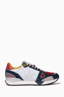 EA Eagle Striped Sneakers in Cordura & Leather EA Eagle Striped Sneakers in Cordura & Leather