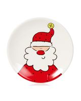 Homesmiths Christmas 15cm Red Jingle Santa Round Plate