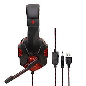 SOYTO SY830MV Gaming Headset USB 3.5mm Audio Jack PS4 PS5 XBOX Ergonomic Design RGB Lights InLine Control for Apple Samsung Huawei Xiaomi MI  PlayStation Xbox Lightinthebox