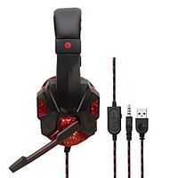 SOYTO SY830MV Gaming Headset USB 3.5mm Audio Jack PS4 PS5 XBOX Ergonomic Design RGB Lights InLine Control for Apple Samsung Huawei Xiaomi MI  PlayStation Xbox Lightinthebox - thumbnail