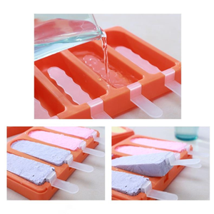 DIY Plastic Ice Cream Mold With Dustproof Cover Popsicle Mould Ice Pops Mold Homemade Ice Cream Make