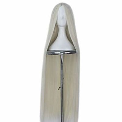 miss u hair unisex extra long 110cm/43.3inch straight wig center part cosplay costume wig (platinum) miniinthebox