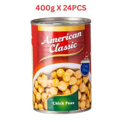 American Classic Chick Peas In Brine Easy Open 400g Pack of 24