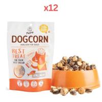 Puppy Salmon Skin Wrapped Dogcorn Mini 40G (Pack of 12) - thumbnail