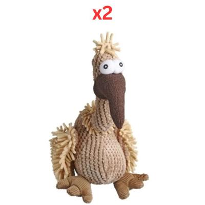 Trixie Vulture Gustav Toy For Dogs - Beige 24cm (Pack Of 2)