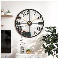 Wall Clocks for Living Room Decorative Wall Clocks for Decor Mirrored Modern Wall Clock with Roman Numerals Frame Large Clocks for Wall Home Decoration 50 cm Lightinthebox