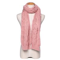 Long Wool Warm Knit Scarf Shawl Women Thick Winter Neck Scarves