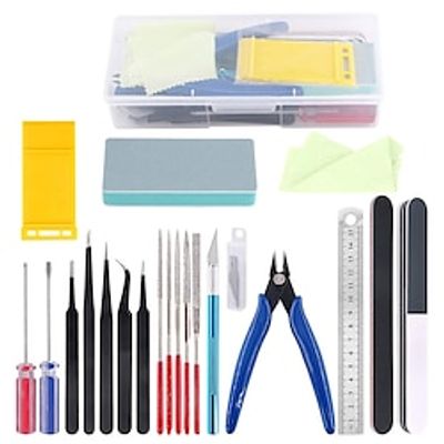 21-Piece Model Tool Kit Set Gundam Automotive Model Building Made Easy Essential Tools for Precision Assembly Lightinthebox
