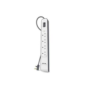 Belkin Surge 4 Power Outlet | 2 USB 2.4 A | BL-SRG-4OT-2USBUK