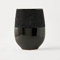 Textured Ceramic Vase - 21x9x28 cms