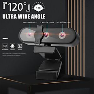 Full HD Web Camera Webcam Computer PC Web Cam with Face Recognition Auto Focus Webcam for Youtube Live Broadcast Lightinthebox