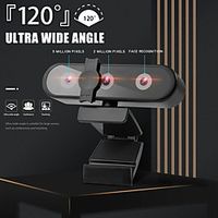 Full HD Web Camera Webcam Computer PC Web Cam with Face Recognition Auto Focus Webcam for Youtube Live Broadcast Lightinthebox - thumbnail