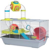 Voltrega Sancha Hamster Cage with Tubes - 50½ x 28 x 32 cm - White/ Green - thumbnail