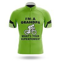 21Grams Men's Short Sleeve Cycling Jersey Summer Spandex Green Bike Top Mountain Bike MTB Road Bike Cycling Quick Dry Moisture Wicking Sports Clothing Apparel  Athleisure Lightinthebox - thumbnail