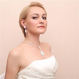 Women's Necklace Earrings Earrings Jewelry Silver For Wedding Lightinthebox