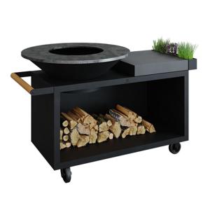 OFYR Holland Classic Storage & Cooking Unit Island Black 100 Pro Ceramic - Dark Grey