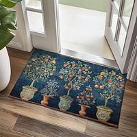 Vintage Floral Fruit Doormat Kitchen Mat Floor Mat Non-Slip Area Rug Oil Proof Rug Indoor Outdoor Mat Bedroom Decor Bathroom Mat Entrance Rug Lightinthebox