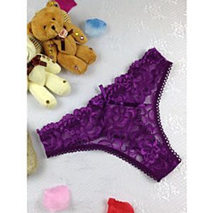Women's Lace G-strings  Thongs Panties Micro-elastic Low Waist 1 PC Purple One-Size miniinthebox