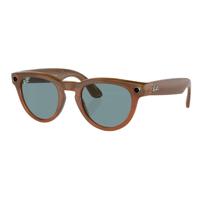 Ray-Ban Meta Headliner Shiny Caramel Teal Blue - 4009 - 50 - C